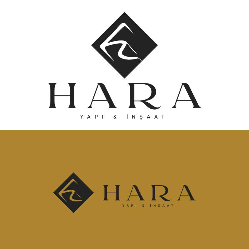 HARA lOGO - Gökçe Tuncer tarafından Logo Tasarımı kategorisinde tasarlanan İnşaat firmamız için ağır ve şık bir logo istiyoruz tasarımı