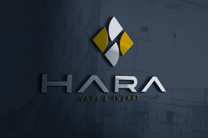 Hara inşaat için logo tasarımım