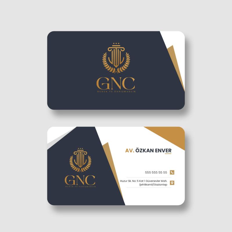 GNC Hukuk bürosuna kartvizit tasaırımı - Pınar Özdemir tarafından Kartvizit Tasarımı kategorisinde tasarlanan GNC Hukuk için kartvizit tasarımı tasarımı