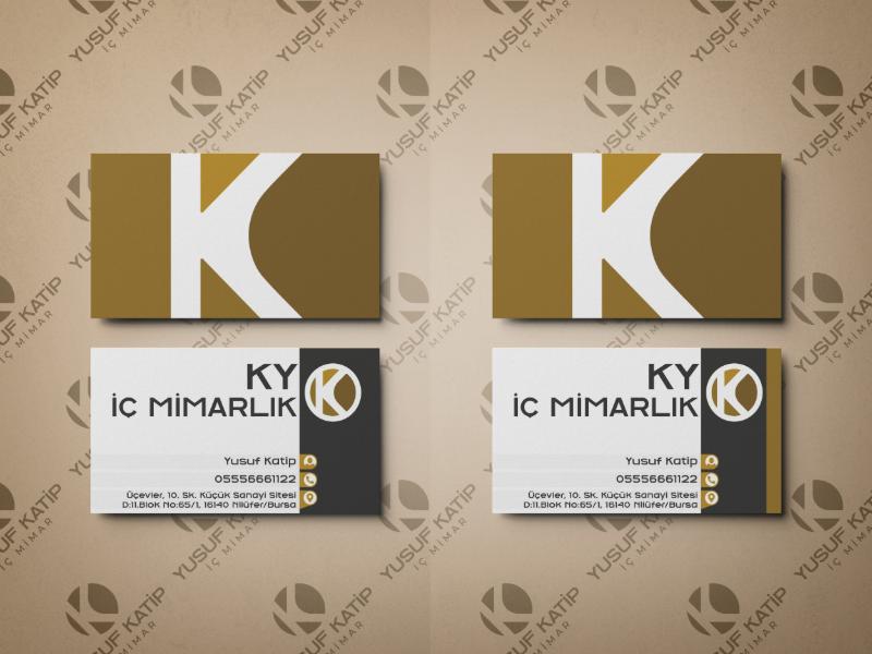 Kartvizit - Revize - Mustafa  Engin tarafından Kartvizit Tasarımı kategorisinde tasarlanan KY İç Mimarlık İçin Kartvizit Tasarımı  tasarımı