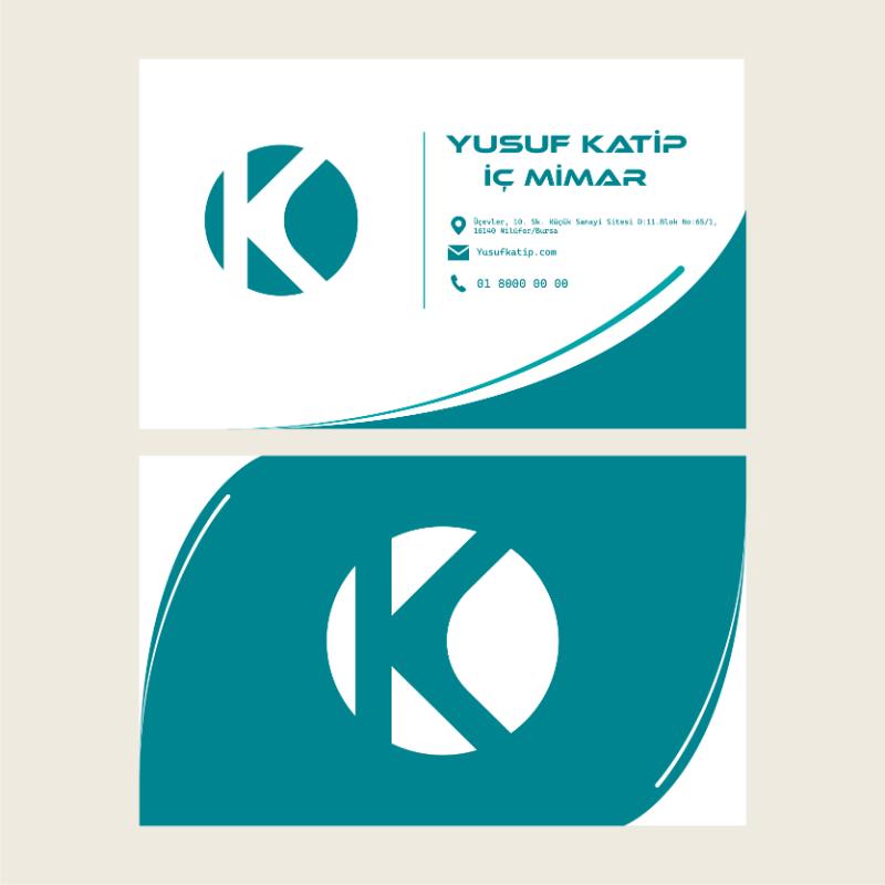 Yusuf Katip - Can Er tarafından Kartvizit Tasarımı kategorisinde tasarlanan KY İç Mimarlık İçin Kartvizit Tasarımı  tasarımı
