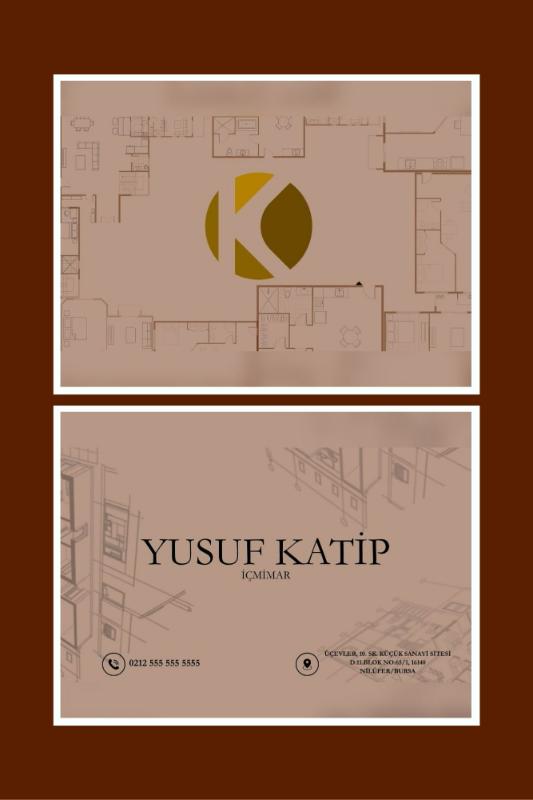 Tasarım - Y1lmaz tarafından Kartvizit Tasarımı kategorisinde tasarlanan KY İç Mimarlık İçin Kartvizit Tasarımı  tasarımı
