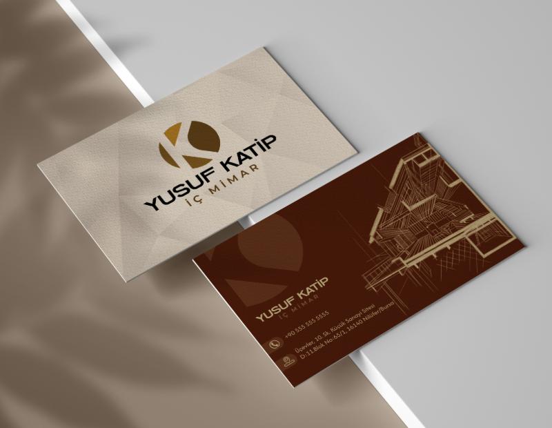 KY iç Mimarlık Kartvizit Tasarımı - İbrahim Dursun tarafından Kartvizit Tasarımı kategorisinde tasarlanan KY İç Mimarlık İçin Kartvizit Tasarımı  tasarımı