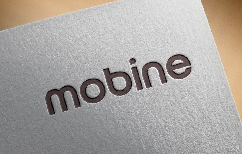 mobine wordmark logo - Yunus Emre Yazıcıoğlu tarafından Logo Tasarımı kategorisinde tasarlanan Mobilya markamız "Mobine" için özgün ve benzersiz logo tasarımı tasarımı