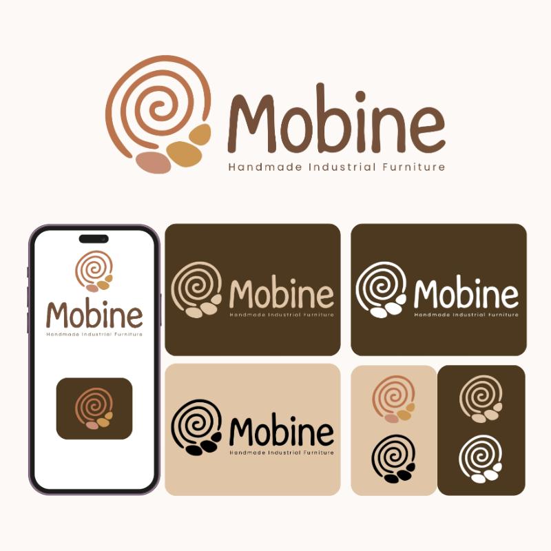 Mobine Logo 2 - Kerem Mıhçı tarafından Logo Tasarımı kategorisinde tasarlanan Mobilya markamız "Mobine" için özgün ve benzersiz logo tasarımı tasarımı