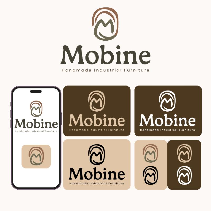 Mobine Logo 5 - Kerem Mıhçı tarafından Logo Tasarımı kategorisinde tasarlanan Mobilya markamız "Mobine" için özgün ve benzersiz logo tasarımı tasarımı
