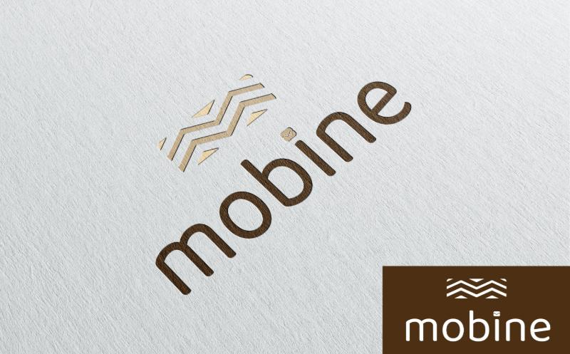 "Mobine" firması için özel logo çalışması