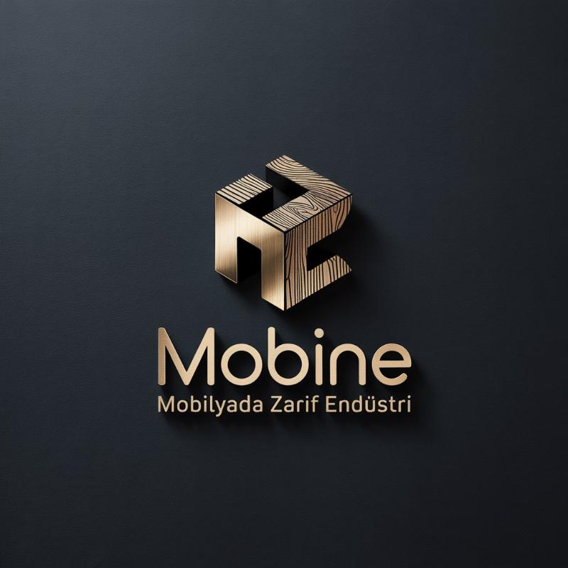 Mobine Mobilya Logo Tasarım - Berke Naya tarafından Logo Tasarımı kategorisinde tasarlanan Mobilya markamız "Mobine" için özgün ve benzersiz logo tasarımı tasarımı