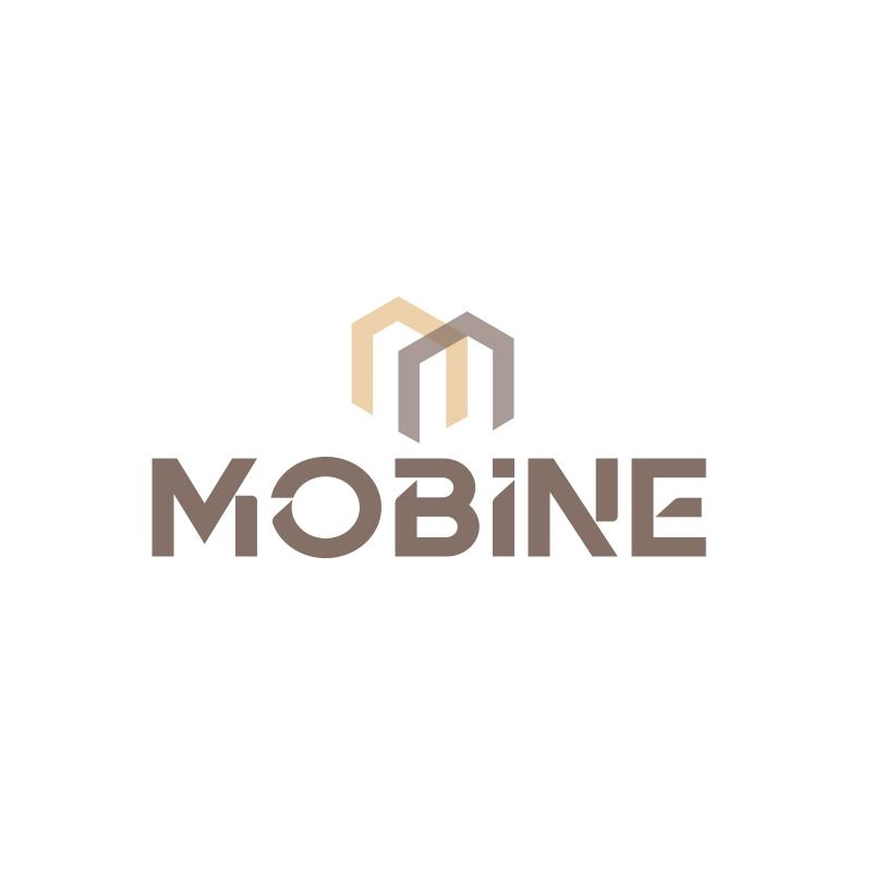 m harfi boyutlu bir teknik çizim şeklinde - Mustafa Aktaş tarafından Logo Tasarımı kategorisinde tasarlanan Mobilya markamız "Mobine" için özgün ve benzersiz logo tasarımı tasarımı