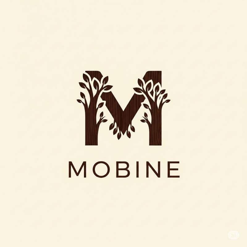 Doğadan - Eda Hoşgör tarafından Logo Tasarımı kategorisinde tasarlanan Mobilya markamız "Mobine" için özgün ve benzersiz logo tasarımı tasarımı