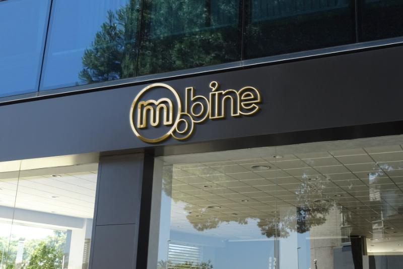 Mobine firması için minimal modern bir tasarım