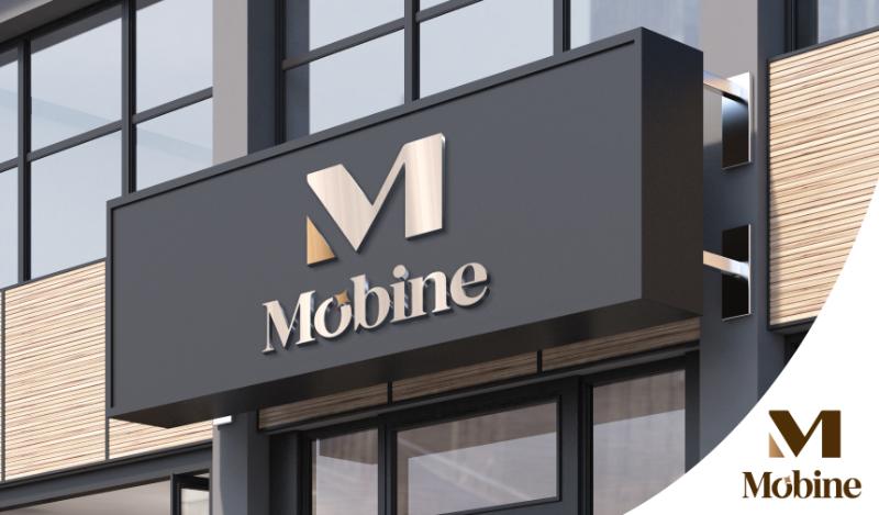 mobine 11 - LogoExper tarafından Logo Tasarımı kategorisinde tasarlanan Mobilya markamız "Mobine" için özgün ve benzersiz logo tasarımı tasarımı