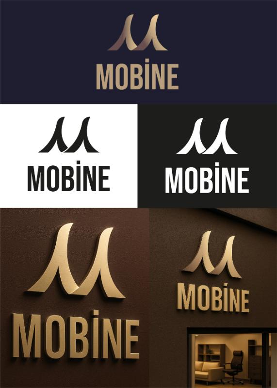 Mobine Logo Tasarımı - Yahya Tunay tarafından Logo Tasarımı kategorisinde tasarlanan Mobilya markamız "Mobine" için özgün ve benzersiz logo tasarımı tasarımı