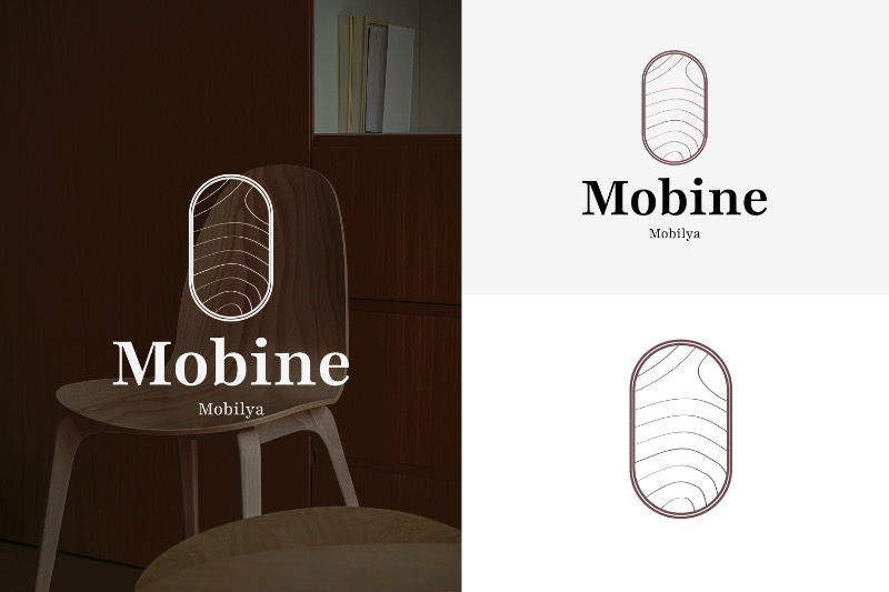 Mobine Mobilya Logo Tasarımı - Barbaros Köseoğlu tarafından Logo Tasarımı kategorisinde tasarlanan Mobilya markamız "Mobine" için özgün ve benzersiz logo tasarımı tasarımı