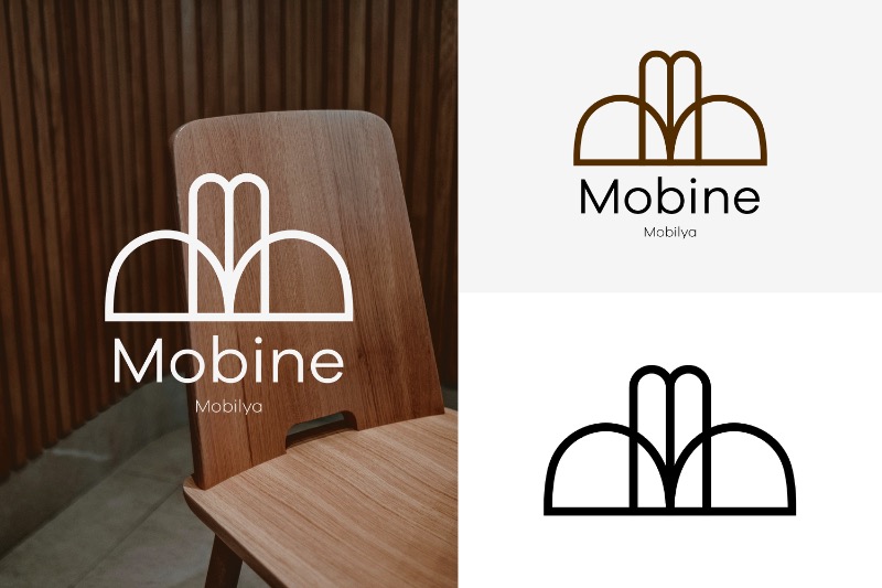 Mobine Mobilya Logo Tasarımı - Barbaros Köseoğlu tarafından Logo Tasarımı kategorisinde tasarlanan Mobilya markamız "Mobine" için özgün ve benzersiz logo tasarımı tasarımı