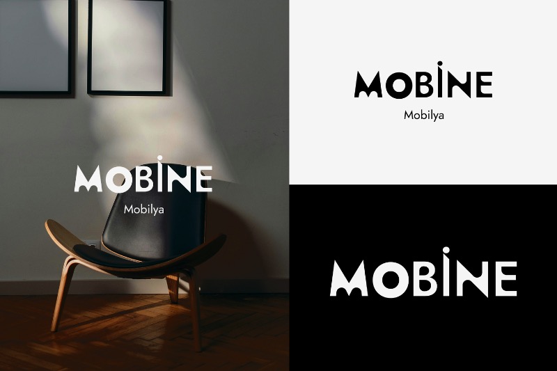 Mobine Mobilya Logo Tasarımı - Barbaros Köseoğlu tarafından Logo Tasarımı kategorisinde tasarlanan Mobilya markamız "Mobine" için özgün ve benzersiz logo tasarımı tasarımı