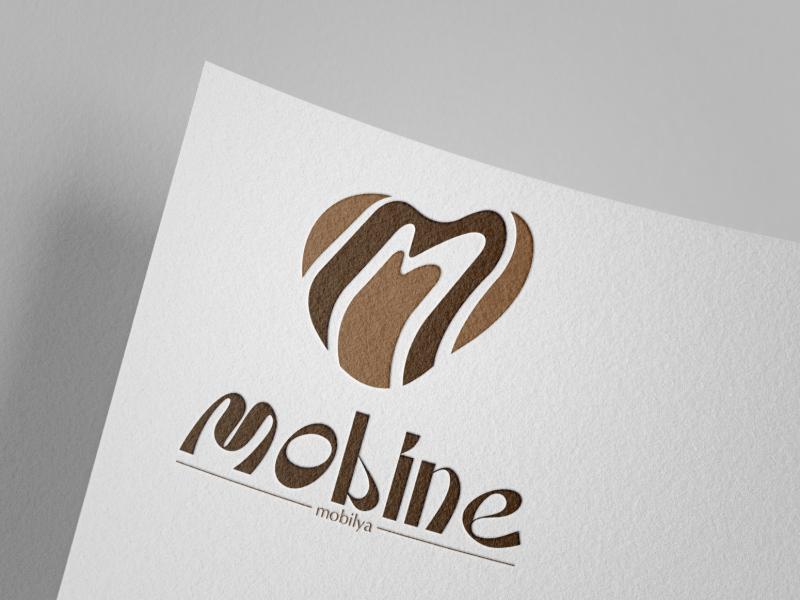 Mobine Logo 3 - İbrahim Dursun tarafından Logo Tasarımı kategorisinde tasarlanan Mobilya markamız "Mobine" için özgün ve benzersiz logo tasarımı tasarımı