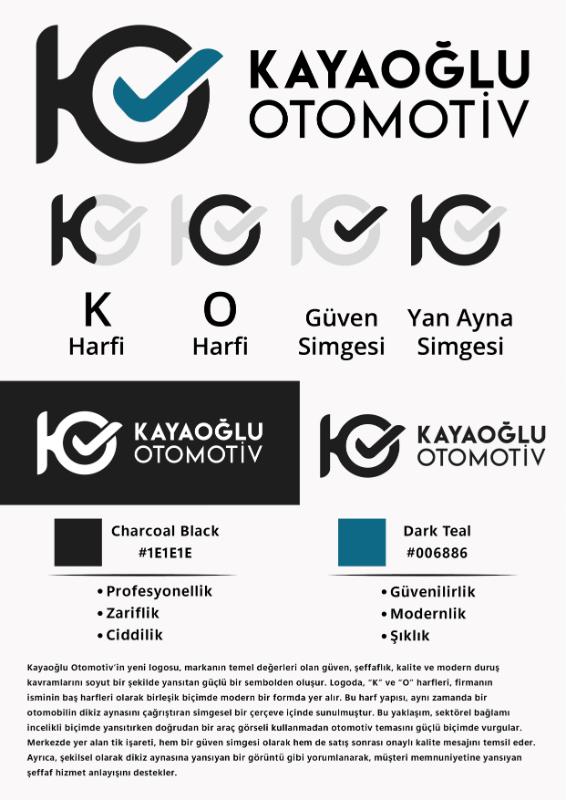 Kayaoğlu Otomotiv için modern logo tasarımı - Yahya Tunay tarafından Logo Tasarımı kategorisinde tasarlanan KAYAOĞLU Otomotiv için logo tasarımı arıyoruz tasarımı
